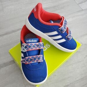 ADIDAS NEO - court animal inf - velcro shoes - size toddler 8
